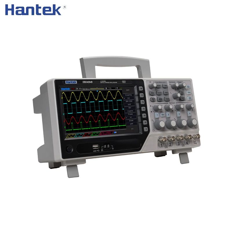 Hantek 80-250MHz 1GSa/s 4 CH USB Digital Storage Oscilloscope+EXT+DVM+Auto Range Function DSO4254B DSO4204B DSO4104B DSO4084B