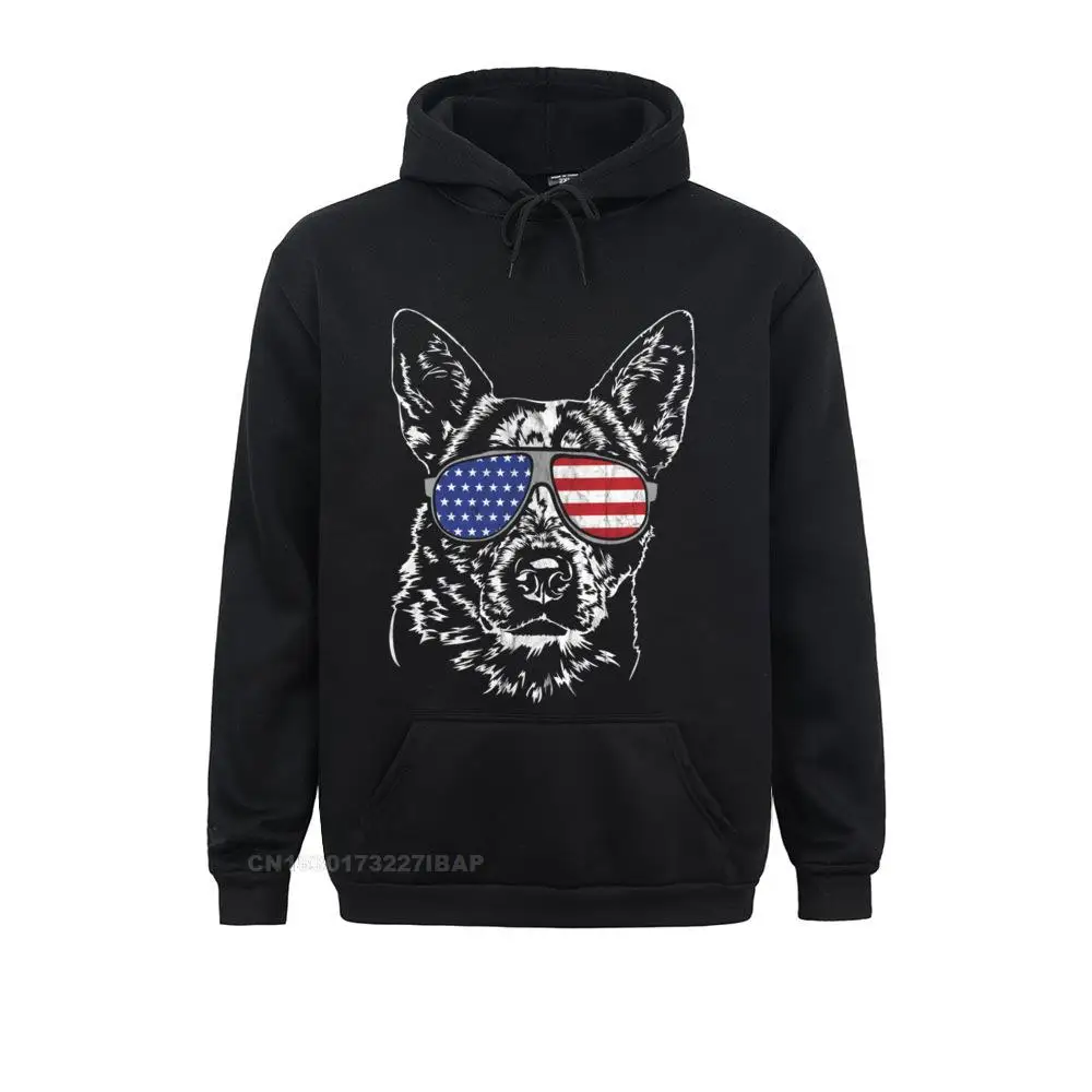 Proud Australian Cattle Dog America Flag Pullover Hoodie dog Mens New Coming Normal Hoodies Father Day Sweatshirts Comics Hoods