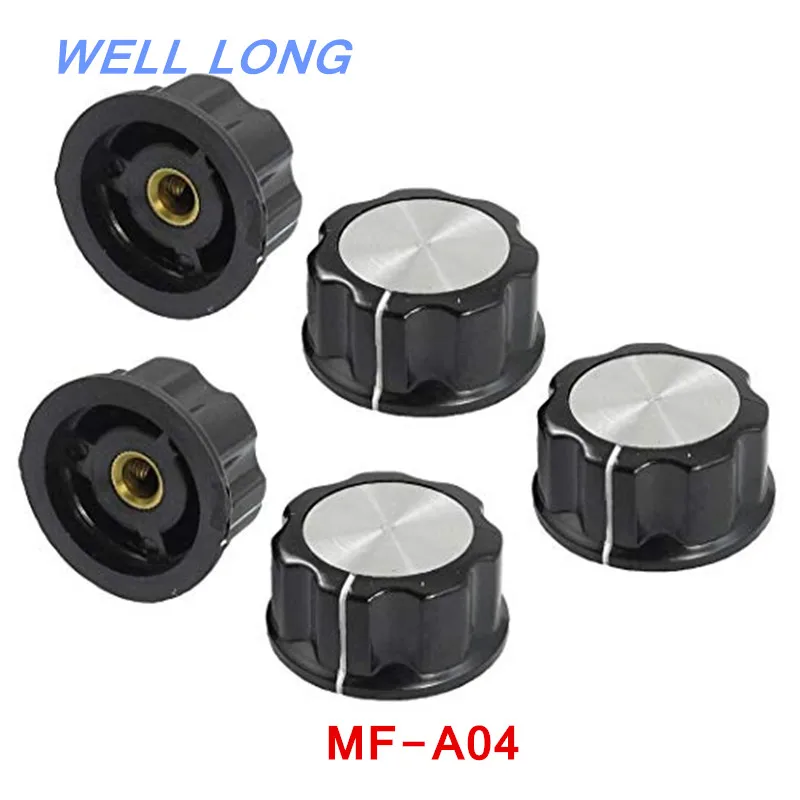 5 Pcs MF-A04Potentiometer Knob Cap Inner 6mm Rotary Switch Bakelite RV24 WH118 WX050