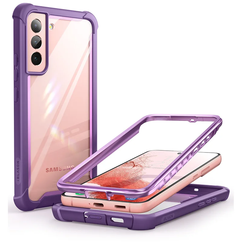 For Samsung Galaxy S22 Case 6.1inch (2022 Release) I-BLASON Ares Full-Body Rugged Bumper Cover WITHOUT Built-in Screen Protector