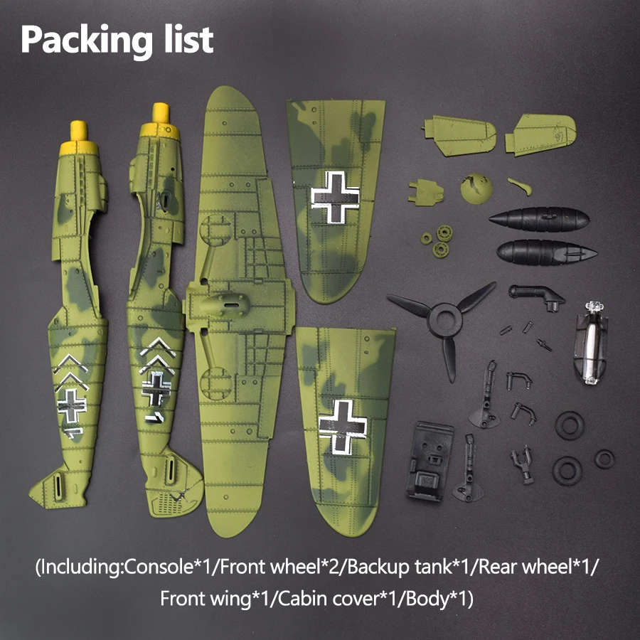 Diy Militaire Spitfire Vechter Model Kits Speelgoed Voor Kinderen Assembly Building Vliegtuig Diecast Educatief Speelgoed Voor Jongen Kinderen Gift