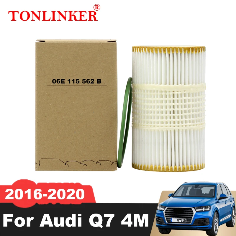 

Масляный фильтр TONLINKER 06E115562B для Audi Q7 4M 2nd 3,0 TFSI 3,0 55TFSI Quattro 2015 2016 2017 2018 2019 2020 CREC 06E115466E