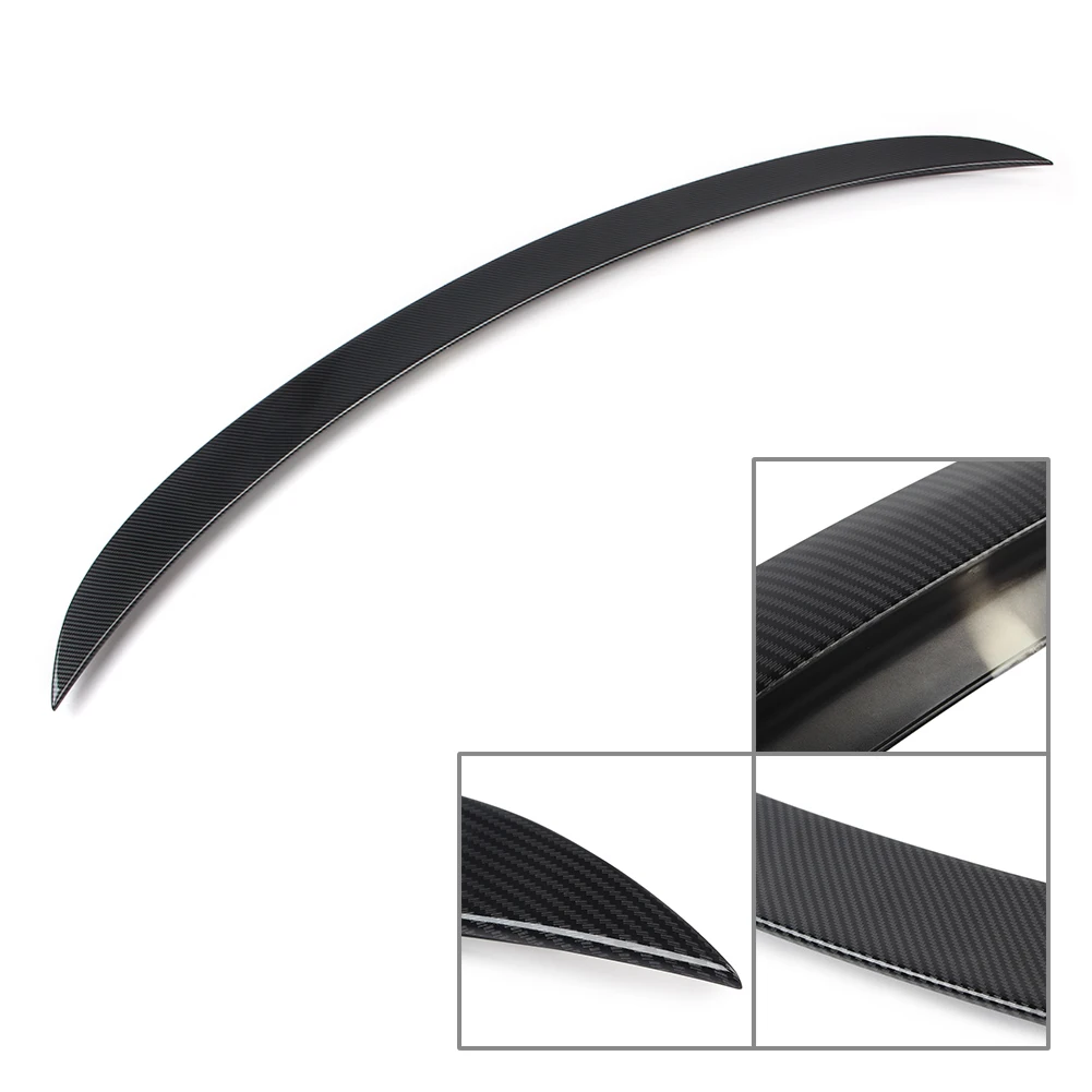 Car Tail Wing Rear Trunk Spoiler Trim For Mercedes Benz GLC200 GLC300 GLC260 GLC43 Coupe 2016 2017 2018 ABS Carbon Fiber Pattern