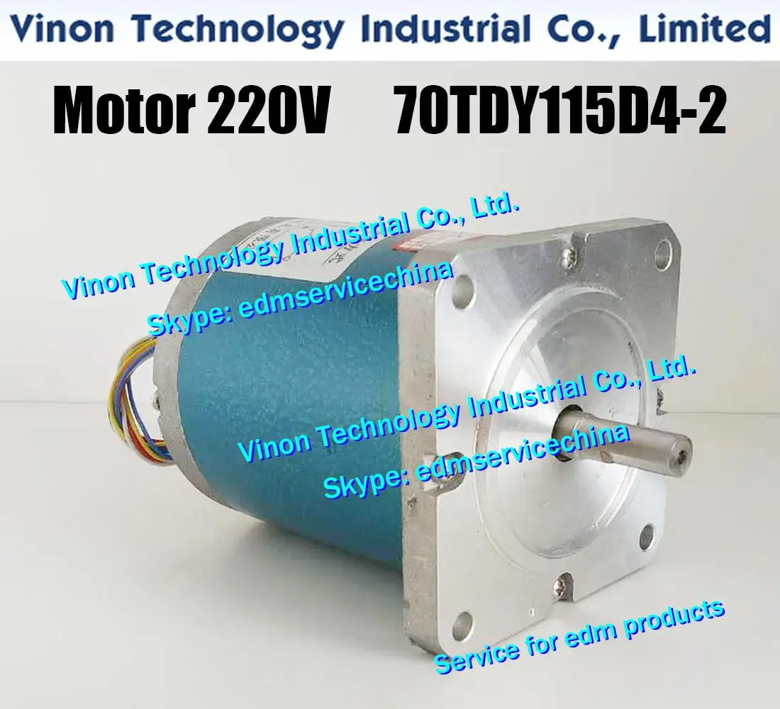 70TDY115D4-2 DC Motor 28W / 220V (Original) for AgieCharmilles Drill EDM Machine HD,SD Stepper motor 383504276, 383.504.276