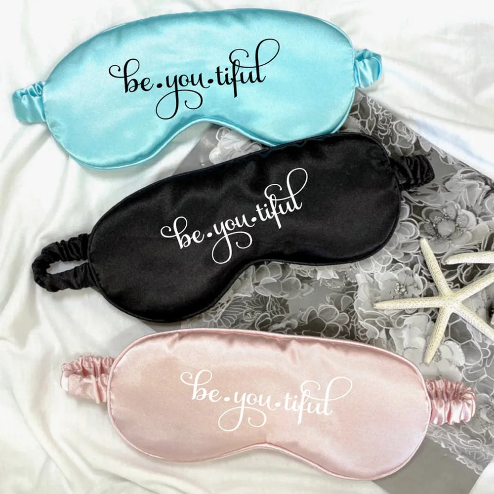 Personalized Sleep Eye Masks Bridesmaid Bridal  for Sleeping Birthday Party Sleepover Gift Customizable Object Wedding Gifts