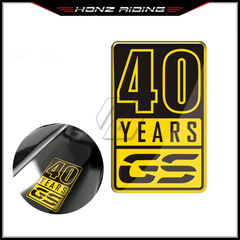

For BMW Motorrad 40 Years GS Sticker F850GS R1200GS R1250GS Decals 3D Resin Sticker
