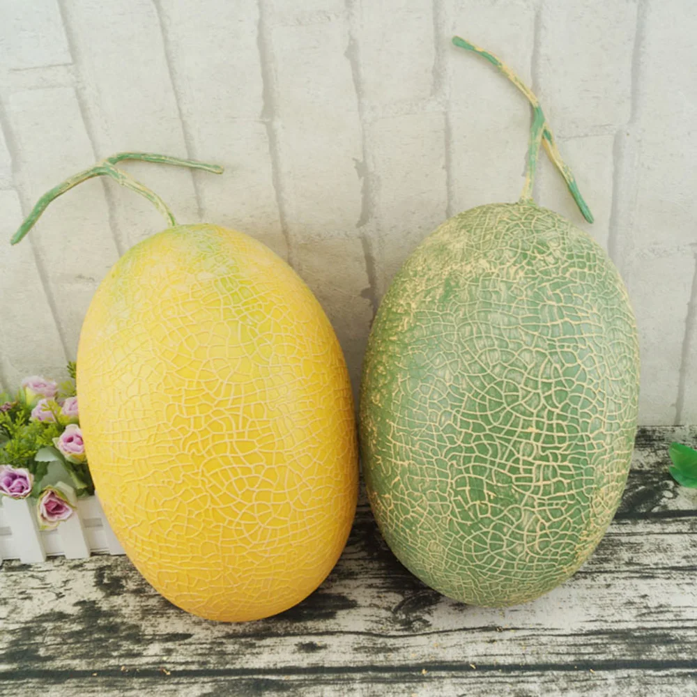 

1pcs High imitation fake artificial Hami melon Fruit&artificial plastic fake simulated cantaloupe fruit model