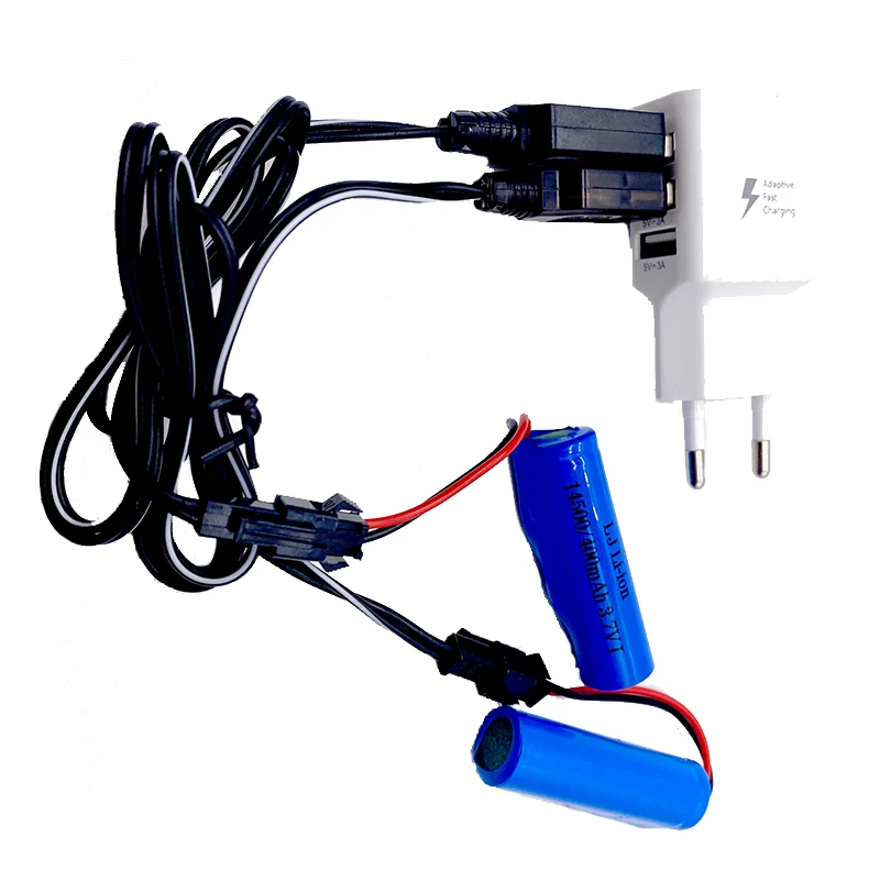 JJRC C2 D828 RC รถอะไหล่14500 SM-2P 3.7V 400Mah แบตเตอรี่ Li-Ion USB Charger สำหรับ RC รถเรือน้ำนุ่มปืนของเล่นอุปกรณ์เสริม