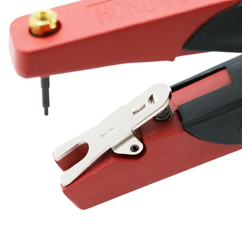Cattle Livestock Metal Practical Goat Sheep Horse Ear Tag Animal Tools Plier Forcep Applicator Red Alloy Material