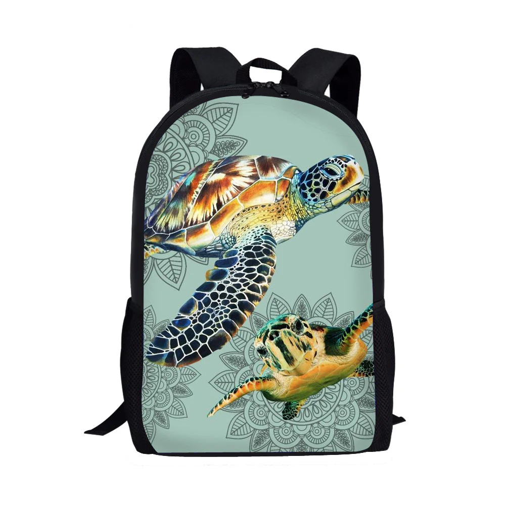 

Custom Sea Turtle Printed Boys Girls School Bags Children Backpack Unique Animals Teenage Girls Schoolbag Custom Bookbag