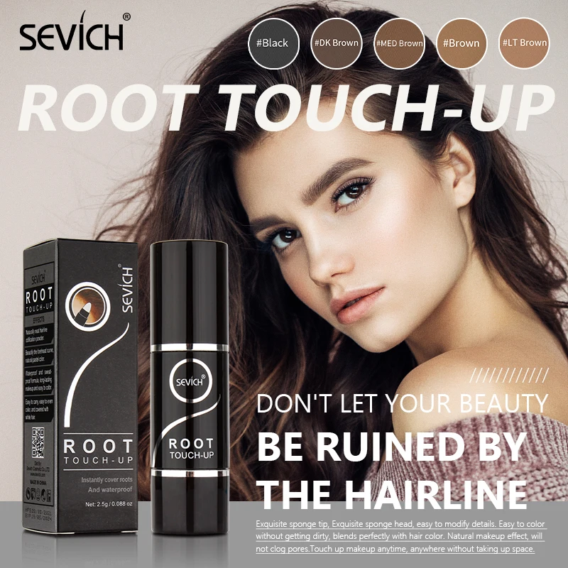 SEVICH 2.5g Hair Root Touch-Up Waterproof Hairline Shadow Hair Line Filling Pen Makeup Grey Hair Cover Up Tool Unisex