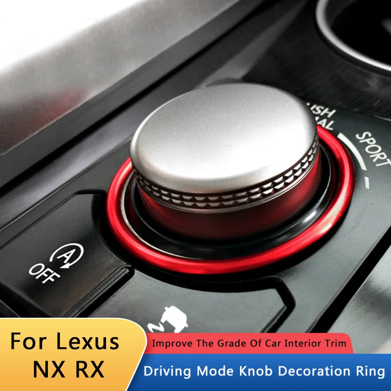 TAJIAN Car Driving Mode Knob Ring Cover Ignition Device Switch Buttons Decoration Cover Accessories For Lexus NX200300HRX300450H