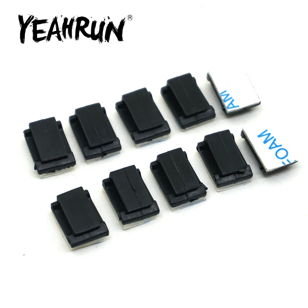 

Пластиковая проволока с фиксированным зажимом YEAHRUN, 20 шт., автомобильная проволока, стандартная деталь для Axial SCX10, Детская модель 1/10, аксессуары для автомобиля на гусеничном ходу с дистанционным управлением