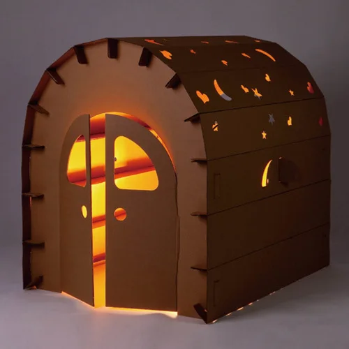 Manual Kid\'s Game House Play Tent Diy Paper House Creative Intelligence Children\'s Day Gift Play Houses for Kids Play Room