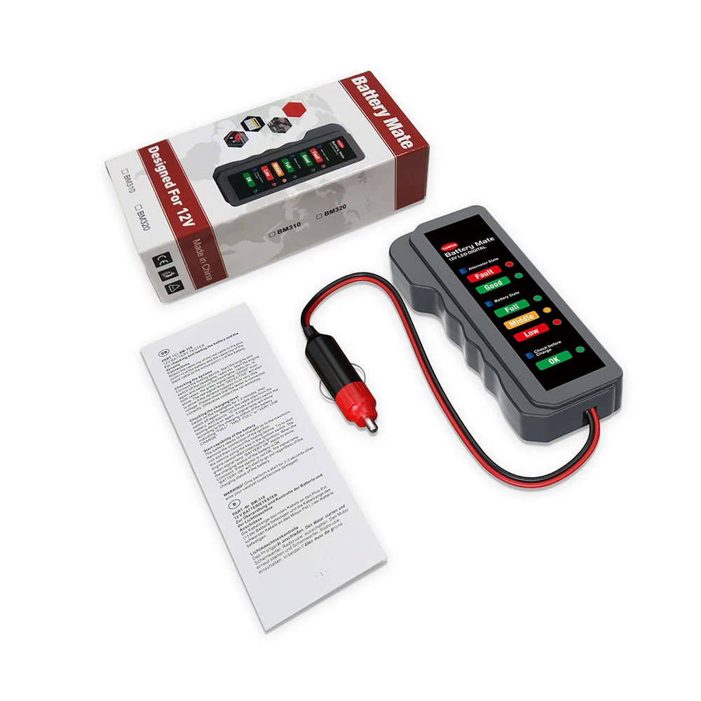 BM310 BM320 Mini 12V Car Battery Mate Tester Auto Checker Alternator State Digital LED Lights Display Diagnostic Tool