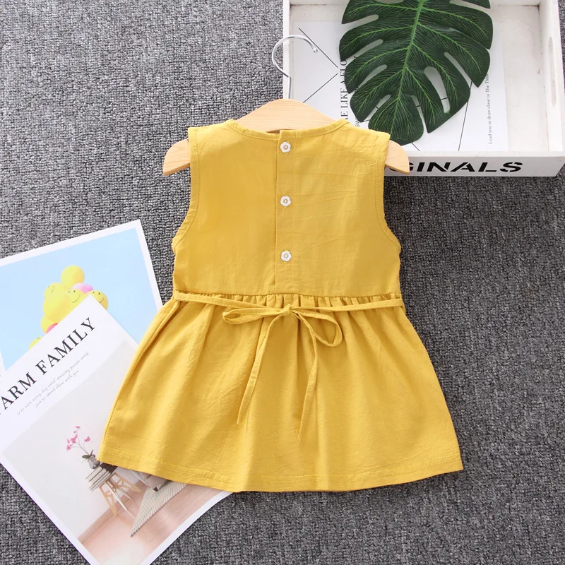 New Summer Baby Fashion Clothes Children Girls Cute Lace Dress Kids Plaid Costume Infant Casual Clothing Toddler Cotton Dress