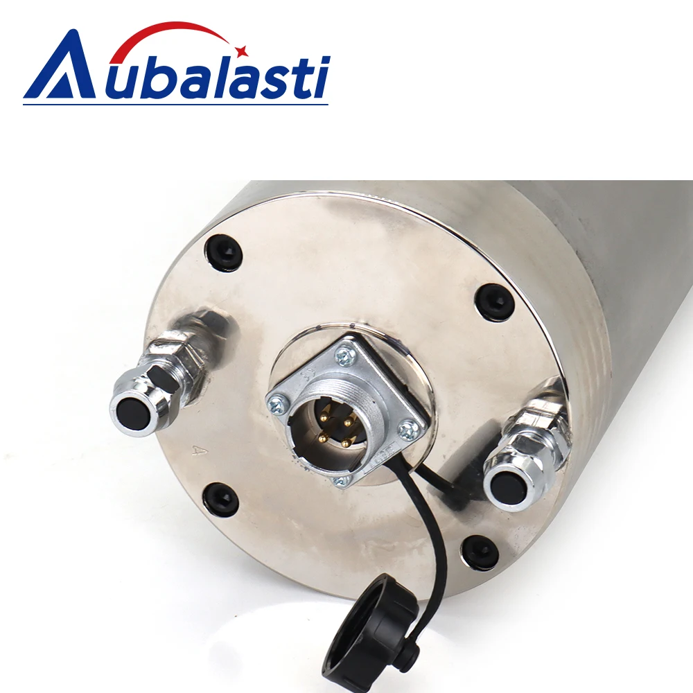 Aubalasti Drilling Spindle Motor Constant Torque 3KW 220V 9.6A Chuck ER20 1200-9000rpm 20-150Hz for Metal Cutter Machine