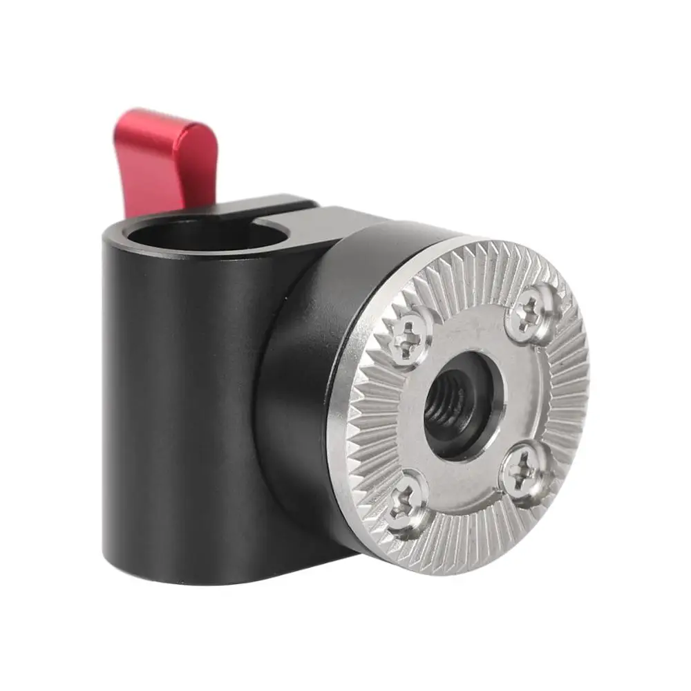 CAMVATE-abrazadera de varilla única de 15mm con cerradura de montaje de rosca Arri Rosette M6 para cámara DSLR/videocámara, plataforma de montaje de hombro