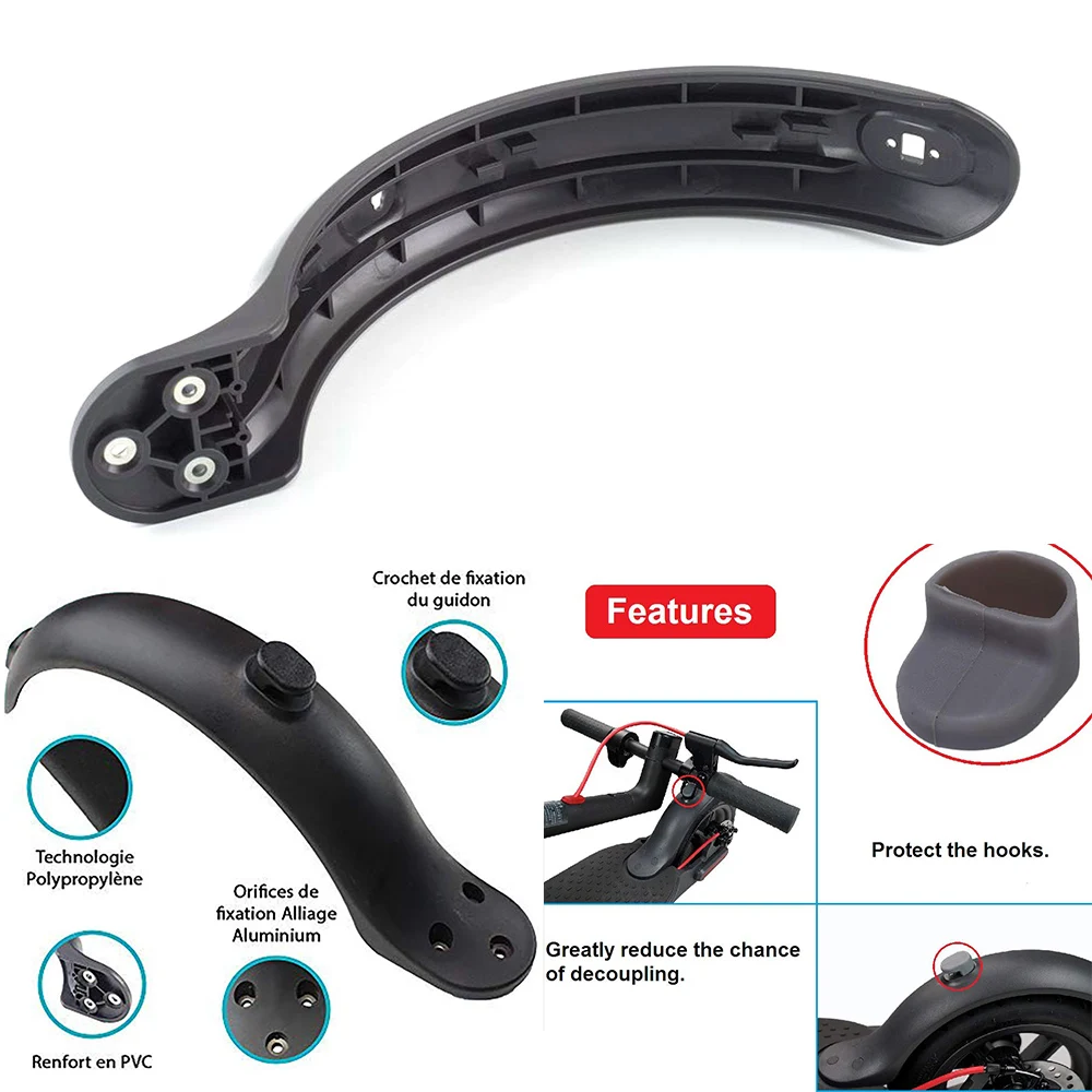 Electric Scooter Rear Mudguard for Xiaomi Scooter M365 Splash Fender Guard M365 Pro Electric Scooter Skate Repair Kit Parts