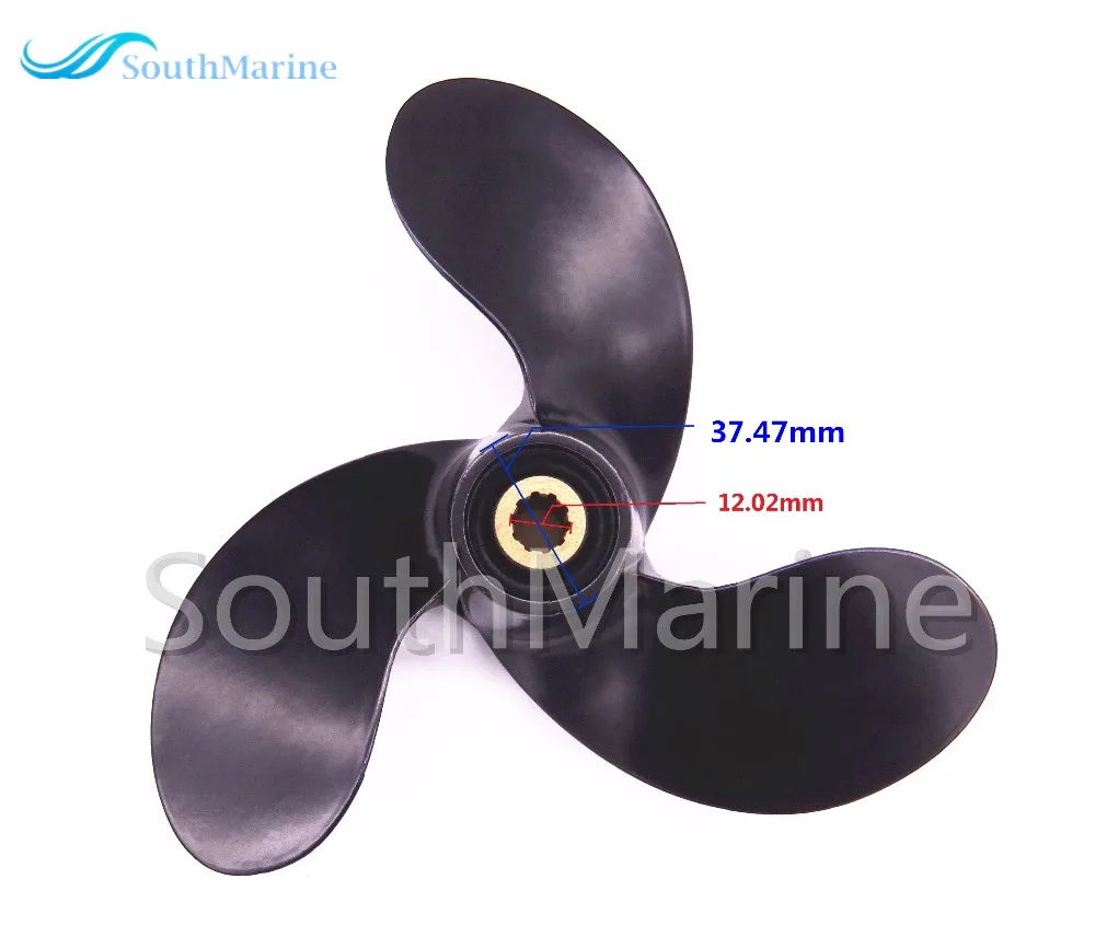 

Aluminum Alloy Propeller for Suzuki 2.5hp DF2.5 outboard motors A520 7 1/2x6 58110-97JA0-019,10 splines