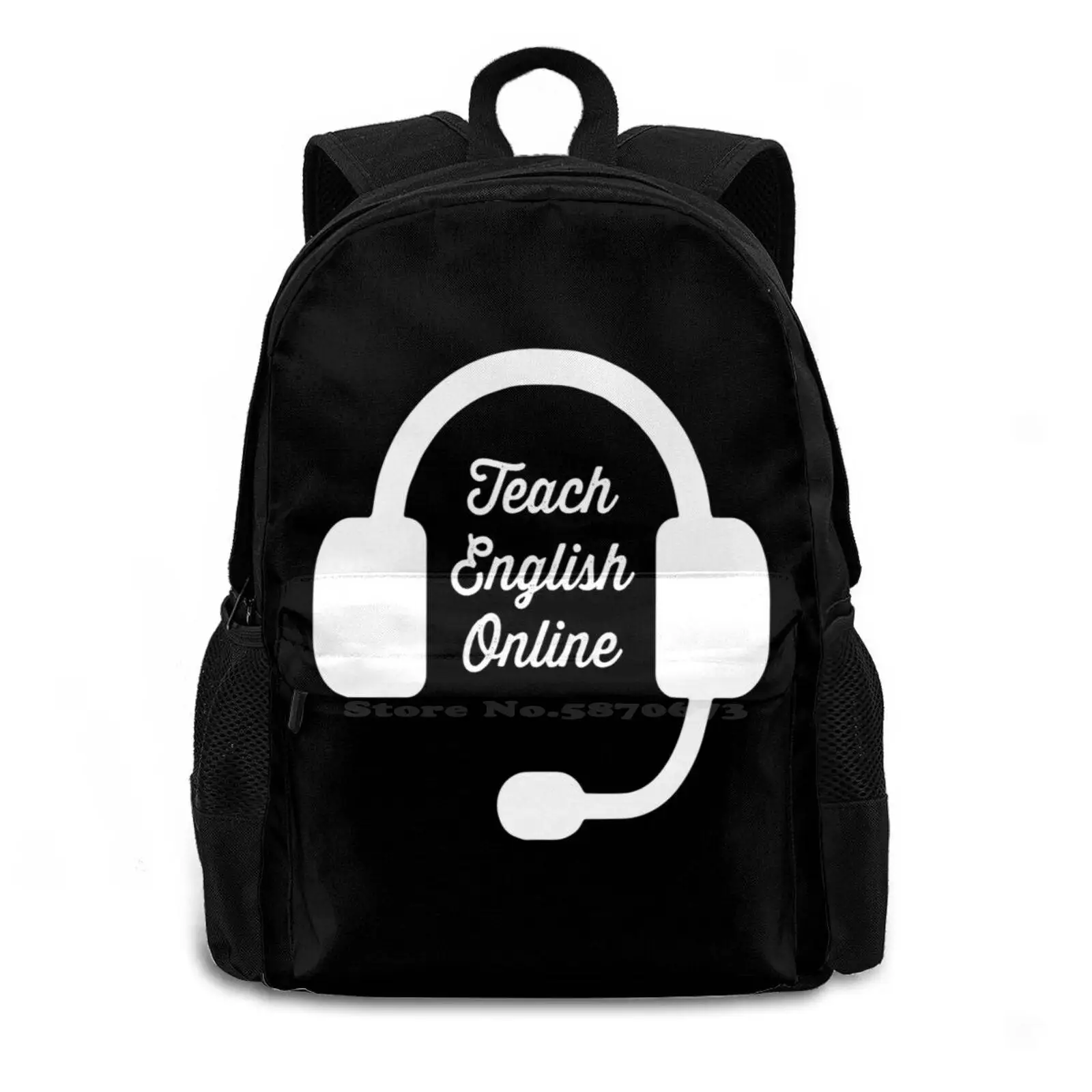 Teach English Online | Esl Teacher | Online English Teacher Backpack For Student School Laptop Travel Bag Online Teacher Teach