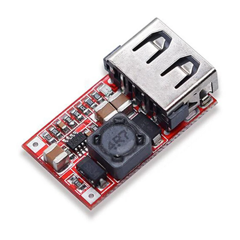 1pc eficiência 97.5% DC-DC step-down módulo 6-24v12v24v para 5v3a carro usb telefone carregador módulo de fonte de alimentação