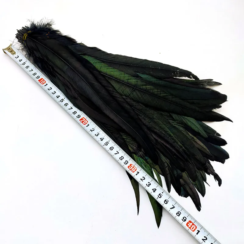 Wholesale 50pcs Natural Cock Tail Feathers 25-40cm / 10-16inch Clothing Decoration Stage Performance Rooster Feathers Plume