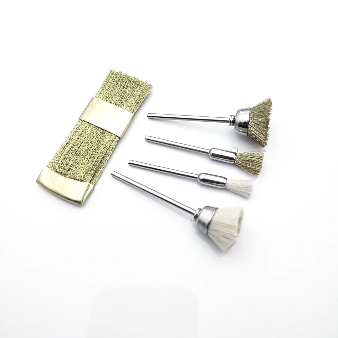 Brosse en fil de cuivre pour perceuse à ongles électrique, 5 pièces par ensemble, foret de nettoyage, accessoires de manucure