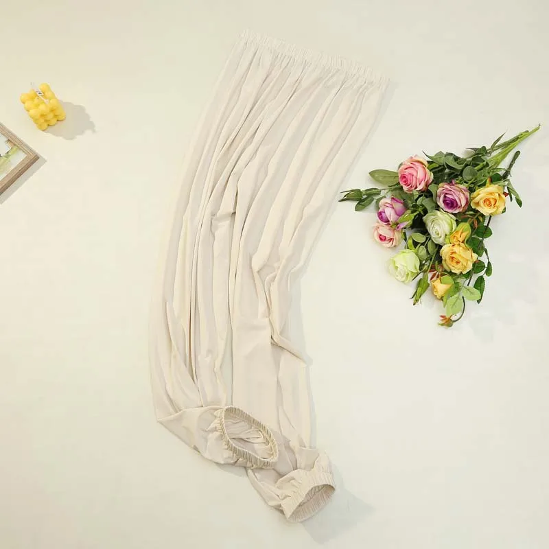 Pantalones largos de estilo bohemio para mujer, pantalón holgado informal, con cintura elástica, para correr, para vacaciones y playa, 2021