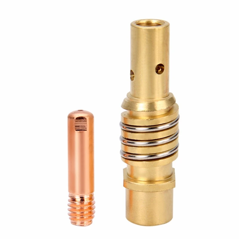 16pcs/lot Mig Welding Nozzle Co2 welding Torch Consumables Tip Holder Contact Tip 15AK Mig Torches accessories