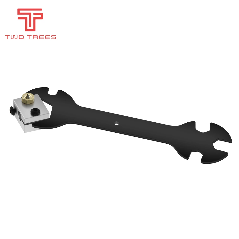 Nozzle Wrench 5 IN 1 Wrench Stay 6mm to 20mm Steel Spanner Wrench Flat For E3D MK8 MK10 Nozzle tool 3D Printer Parts