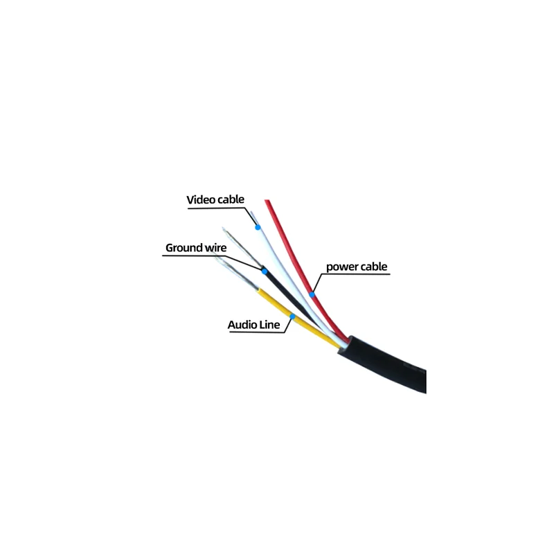 Joytimer RVV 4-Core Cable Extended Cable Work For Intercom Video Door Phone 4x0.5mm Tinned Copper Wire