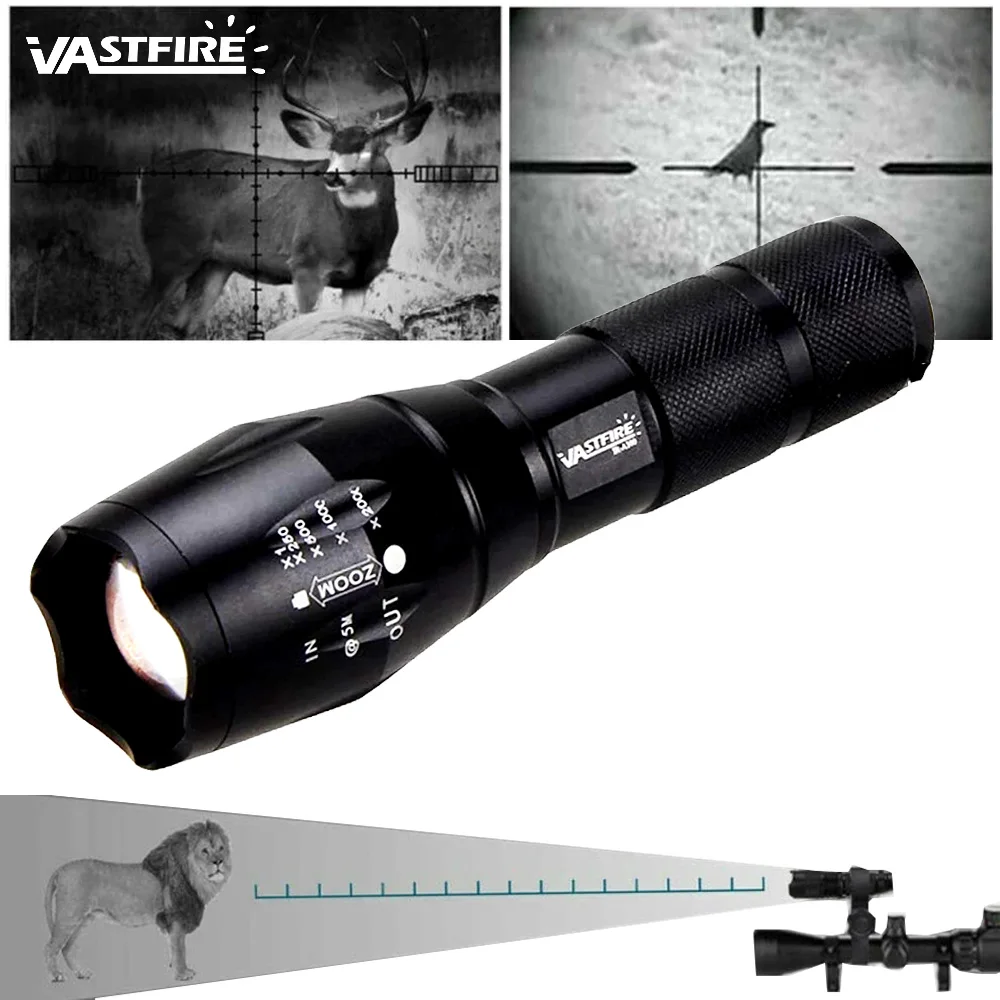 Vastfire IR 850nm Night Vision Flashlight Torch waterproof Infrared Zoomable LED Light To be used with Night Vision Device