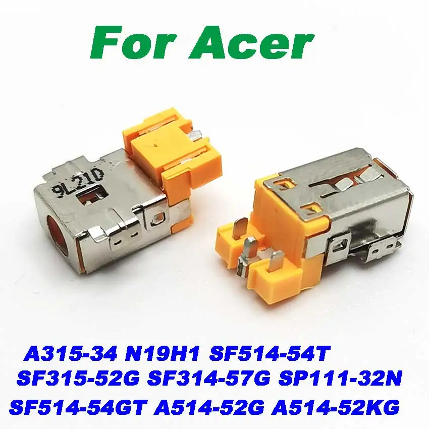 Imagem -05 - Laptop dc Power Jack para Acer Sf31552g Sf314-57g Sp11132n A315-34 N19h1 Sf514-54t Sf514-54gt A514-52g A514-52kg 10 Pcs