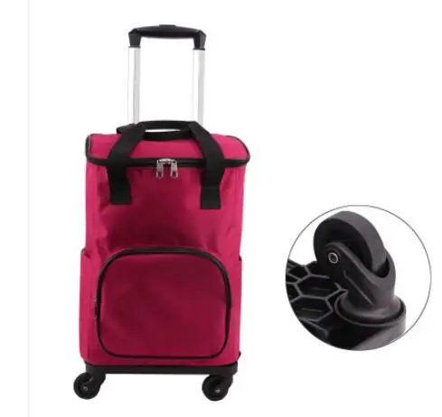 Women Shopping bags on wheels Women trolley bag shopping bag with wheels wheeled backpack Bags Rolling Luggage Backpack bags