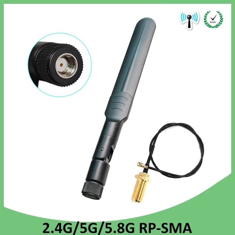 GRANDWISDOM 1-5p 2.4g 5.8g antenna 5dbi sma female wlan wifi dual band antene antena IPX ipex 1 SMA male pigtail Extension Cable