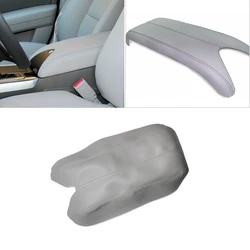 For Acura RDX 2007 2008 2009 2010 2011 2012 Microfiber Leather Center Console Armrest Box Cover Protection Trim Gray