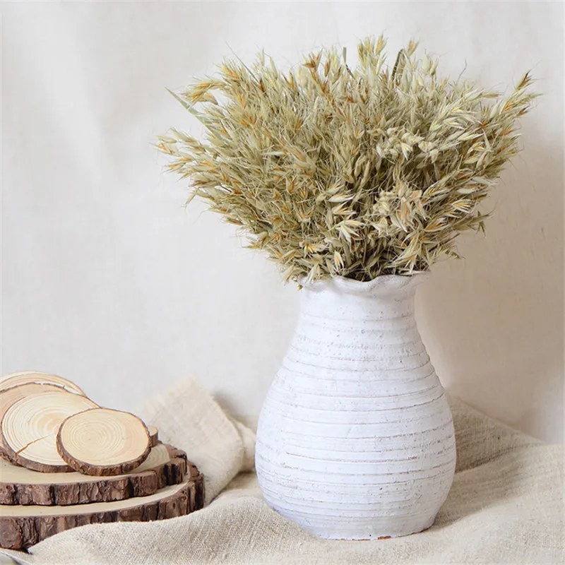 100 stems dried natural flower bouquets pure natural dried ear of oats bouquets oats ear bunches Customizable colors