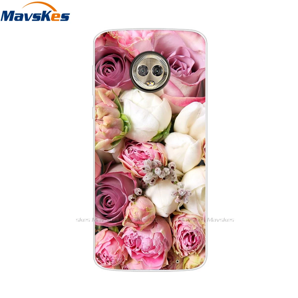 Silicon Case For Moto G6 Plus Case Full Protection Soft Tpu Back Cover On For Motorola MotoG6 G6 Play Bumper Phone Shell Coque