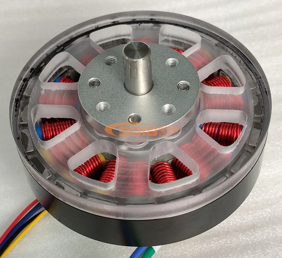 100W Disc Permanent Magnet Three-phase Brushless DC Motor/motor 18N20P DC24V with Hall Sensor