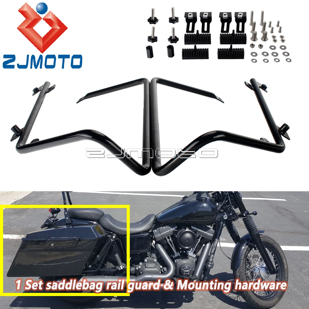 1 Set Conversion Brackets Motorcycle Saddlebags Luggage Guard Hard Saddlebags Support For Harley Dyna Street Gilde FXDLS FXD