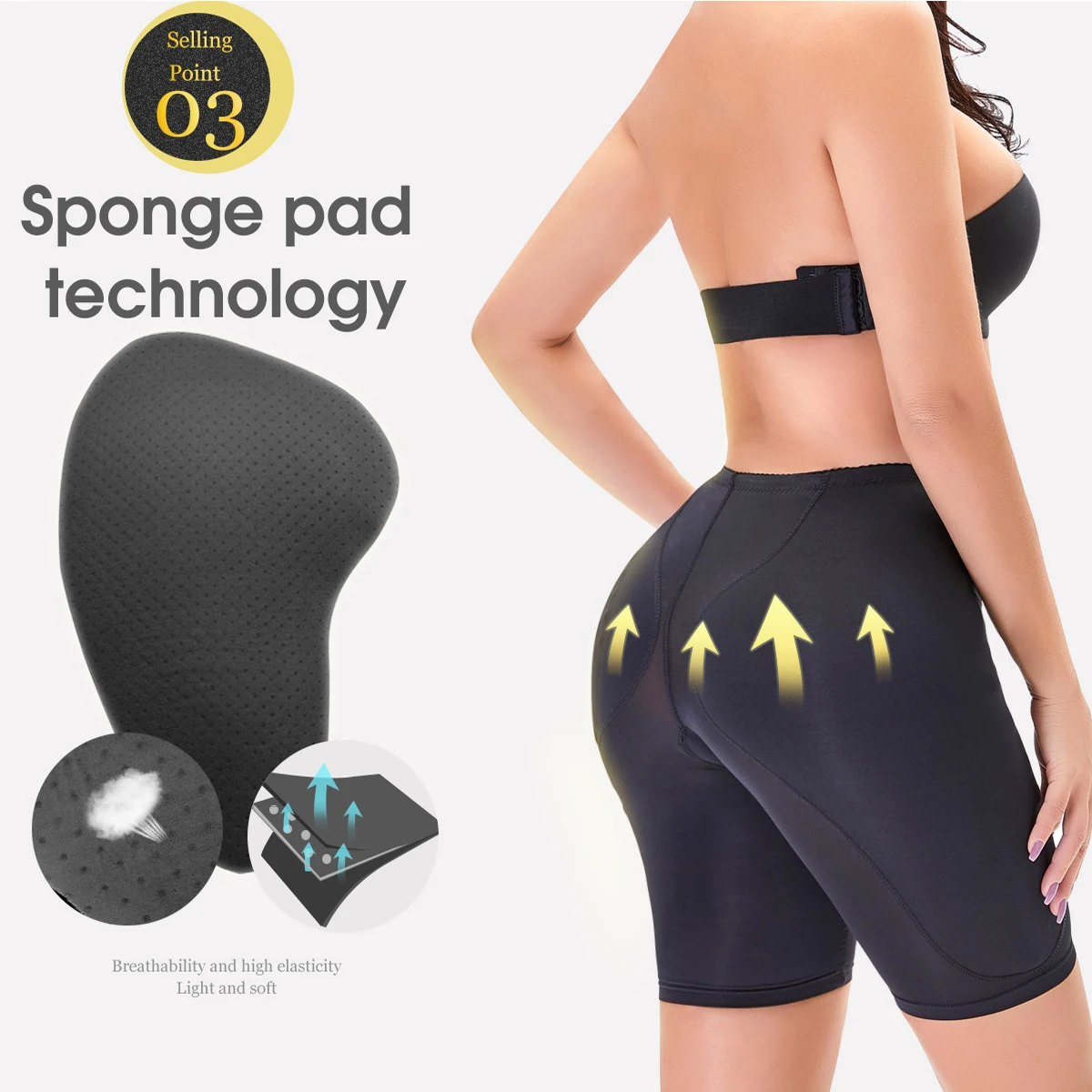 Fake Ass Shaper for Women Shape Panties Hip Dip Body Shaper Flat Stomach High Waist Slimming Pants Butt Filler Butt Enhancer