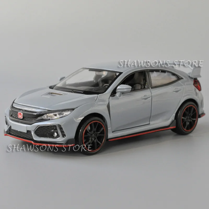 modelo-de-carro-em-escala-1-32-replica-miniatura-do-honda-civic-type-r-brinquedo-com-som-e-luzes