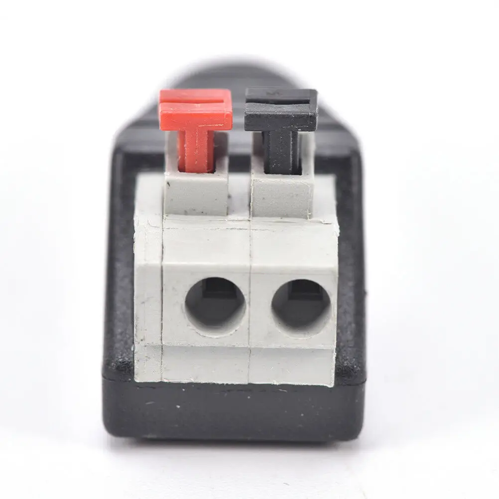 2pcs Speaker Wire Cable To Audio Male Cable Professional Jack Press Plug RCA Connector Adapter Cable