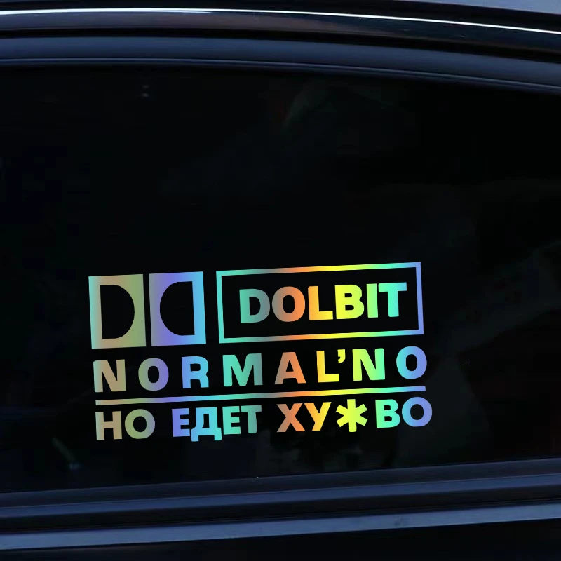 Dolbit normal\'no Die-Cut Vinyl Decal Car Sticker Waterproof Auto Decors on Car Body Bumper Rear Window Laptop  #S60760