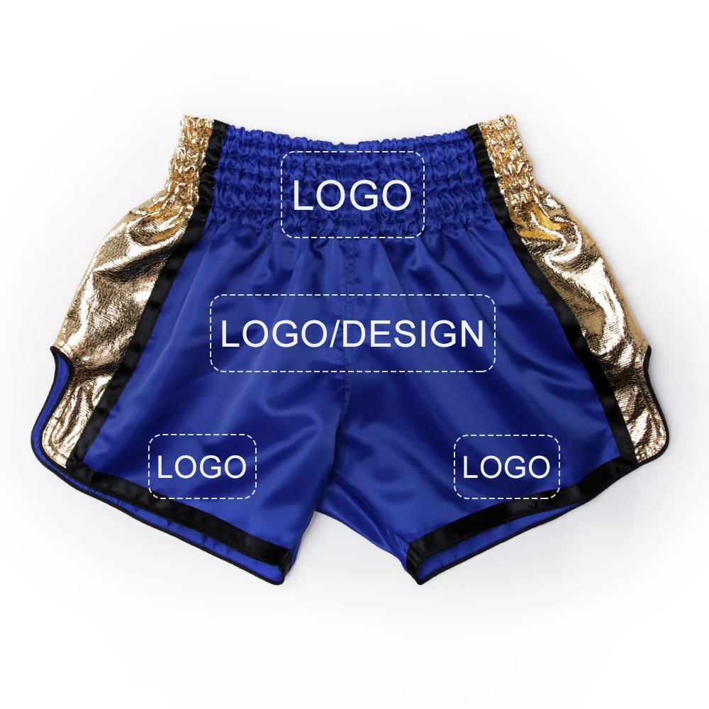 Custom MMA Muay Thai Shorts with Your Design or Brand Logo Kickboxing Pants for Adults Kids Sanda Fight Boxing Trunks Men Women