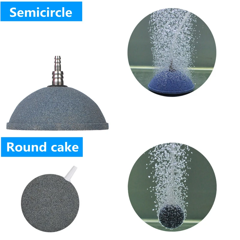 8/10/12/15/20CM Bread Type Bubble Stone Aerator for Aquarium Fish Tank Pump Hydroponic Oxygen Plate Mini Air Pump Accessories