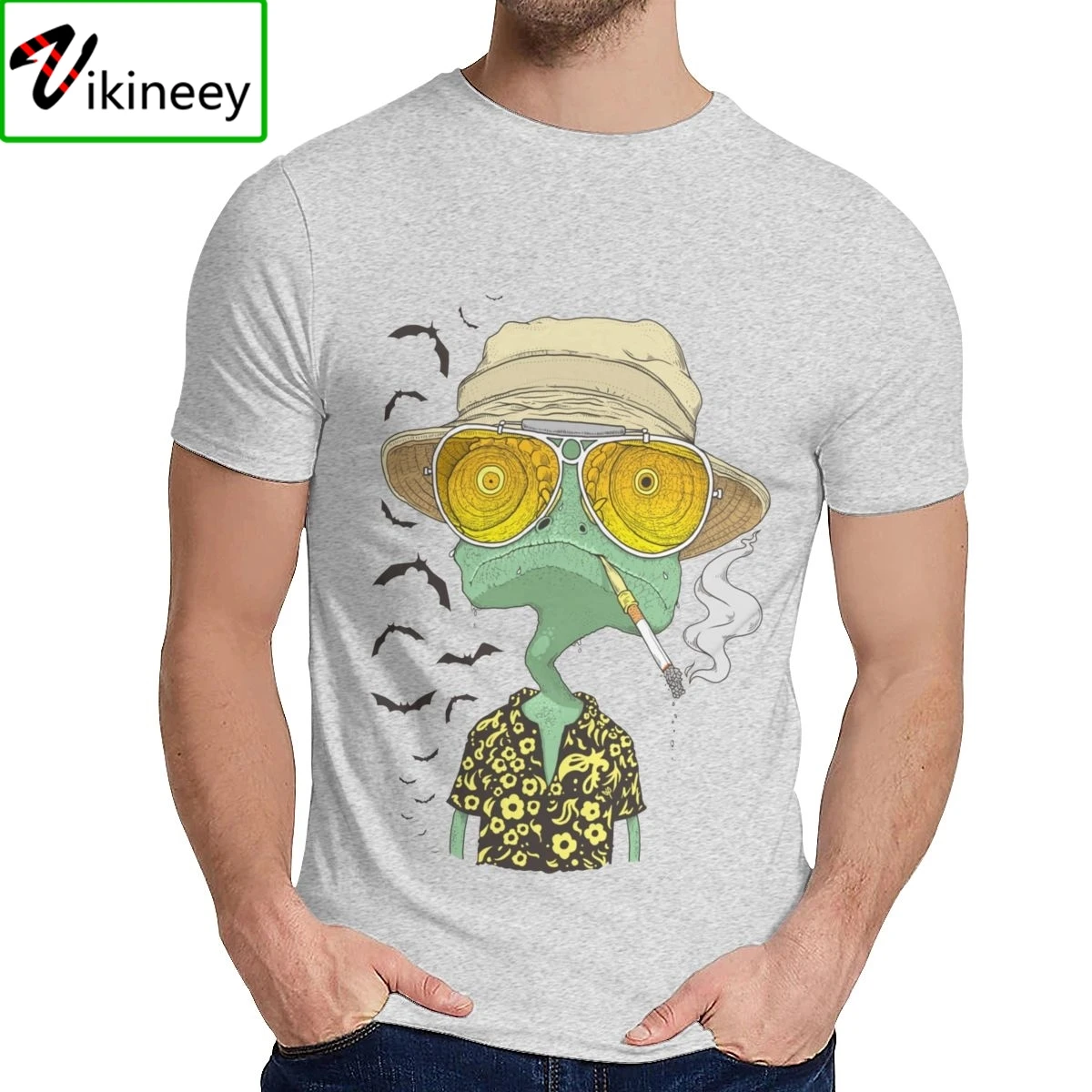 Rango Fear And Loathing In Las Vegas T-shirt Classic Round Neck Graphic Print For Man Cotton Classic Short Sleeve