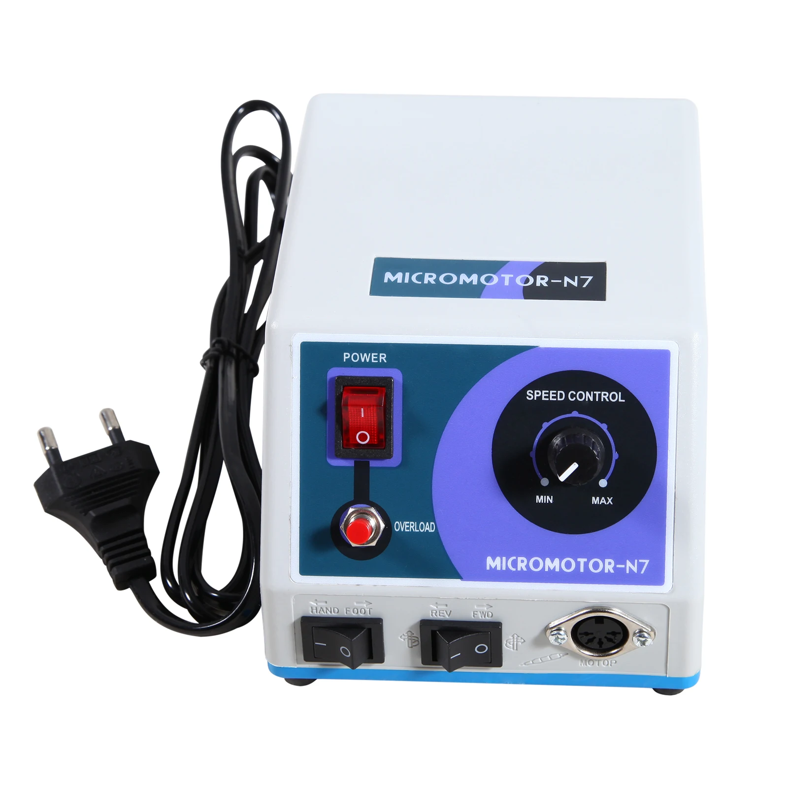 Dental Marathon Micro Motor Electric Unit 110V/220V N7+Variable Speed Foot Control Compact Sized Dentist Lab Control Box