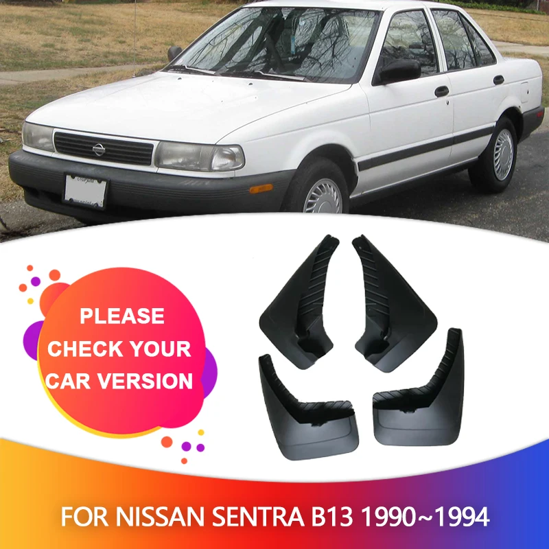 For Nissan Sentra B13 Sunny Tsuru V16 Genesis 1990~1994 Mudguards Mudflaps Fender Mud Flap Splash Mud Guards Cover Accessories